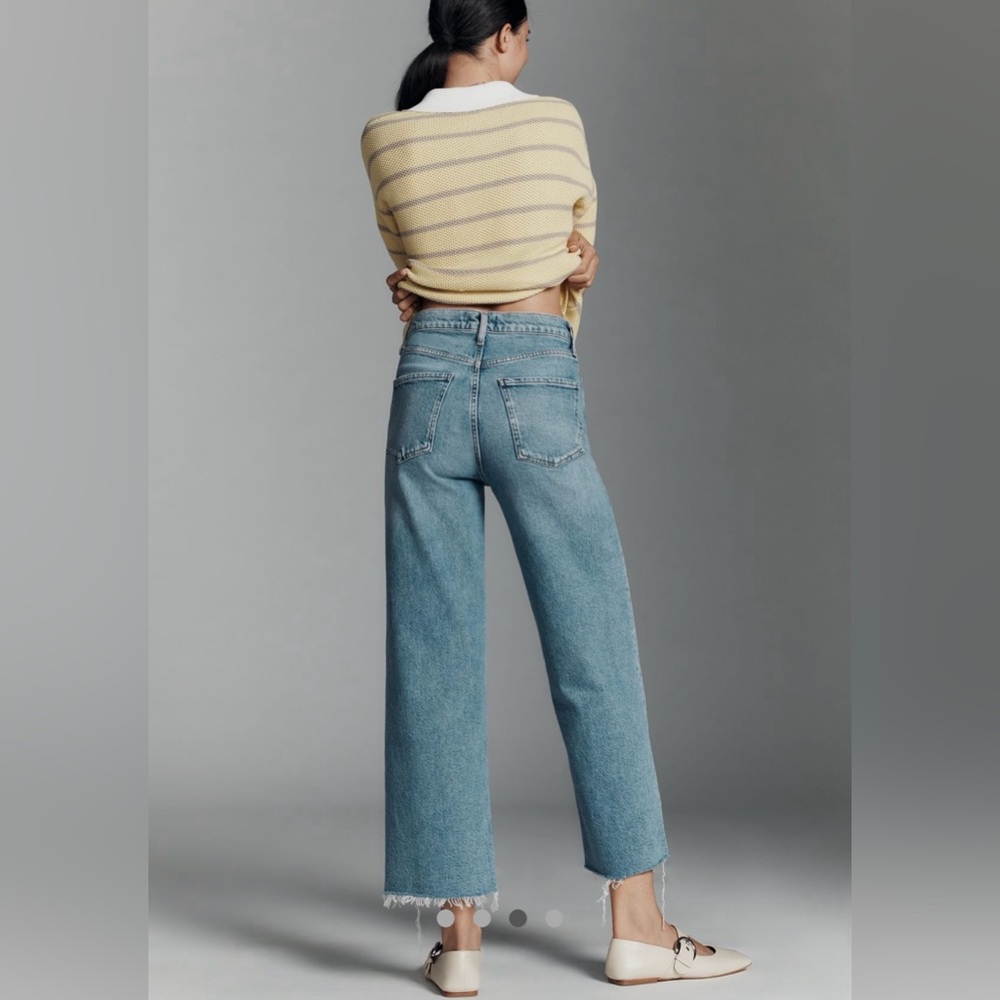 AGOLDE Ren High-Rise Crop Wide-Leg Jeans NWT Forum - Picture 3 of 16